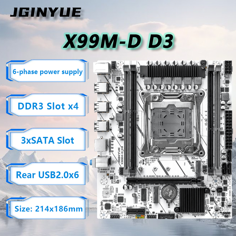 Ecc Ram Server - JGINYUE X99 마더보드 LGA2011-3 M-ATX 지원